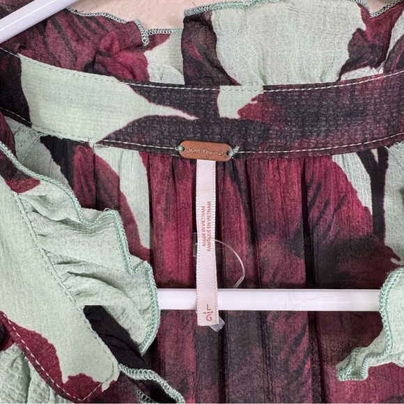 Free People Hearts Run Wild Maxi Dress large EUC H - Picture 9 of 10